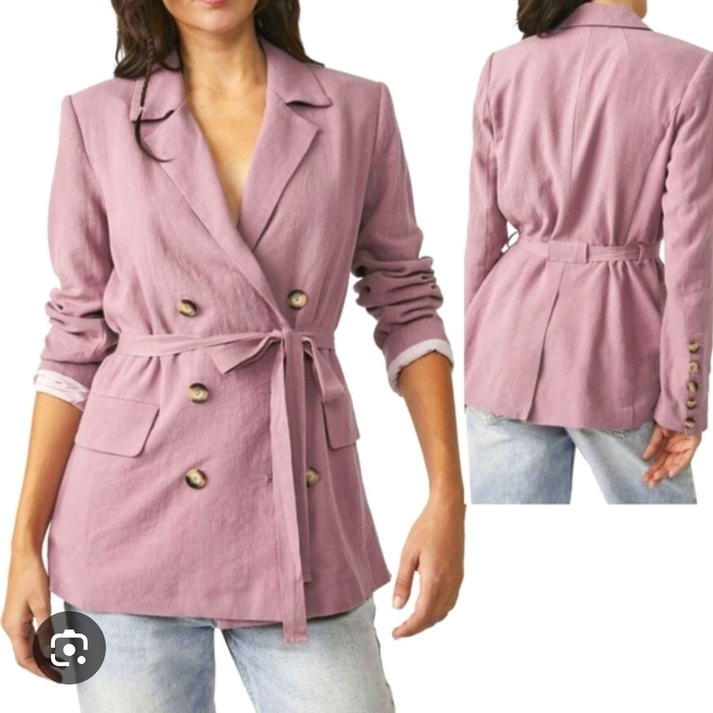 Free People Double-Breasted Blazer